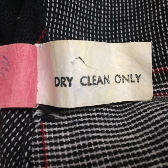 Vintage 60s Plaid Mod Button Flare Dress - Picture 8 of 8